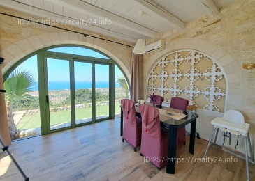 Чудова Кам'яна вілла з панорамним видом на море на острові Крит ID: 2861