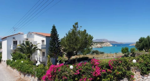 Three-story hotel 100 meters from the wonderful beach of Almyrida resort Crete Greece ID: 2922