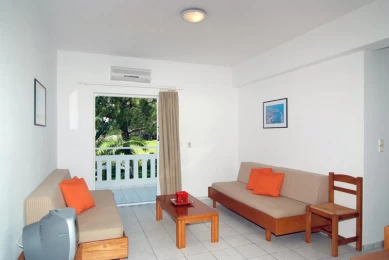 Three-story hotel 100 meters from the wonderful beach of Almyrida resort Crete Greece ID: 2928