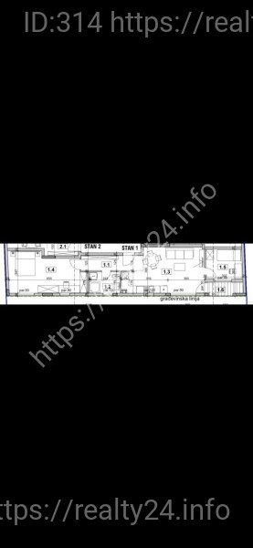 3-кімнатна квартира в Белграді в новобудові ID: 3830