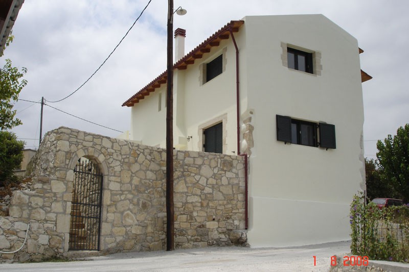 Reconstruction and repair of the house of Fr. Crete Greece CC DomKrit. After reconstruction