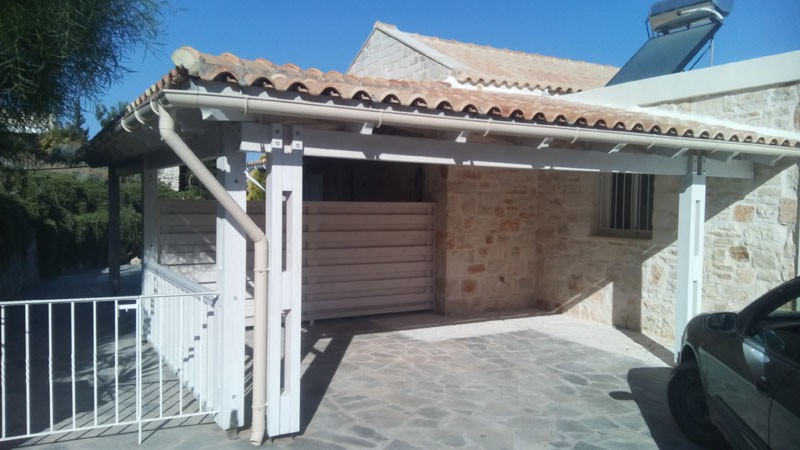 Construction of a garage shed in the house,  Crete Greece CC DomKrit.